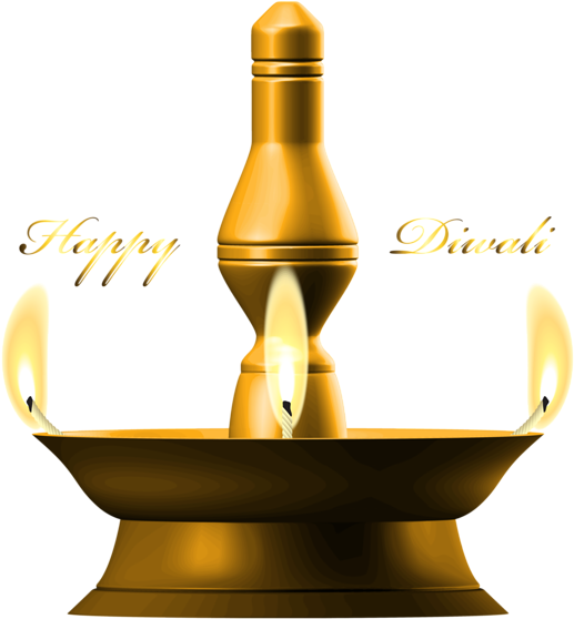 Happy Diwali Decor Png Clipart Image - Clip Art (542x600), Png Download
