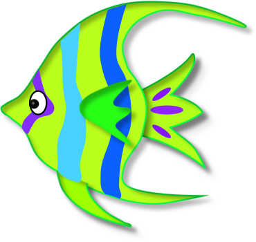 Summer Clipart Discovery Center Store - Angel Fish Clipart Png (370x350), Png Download