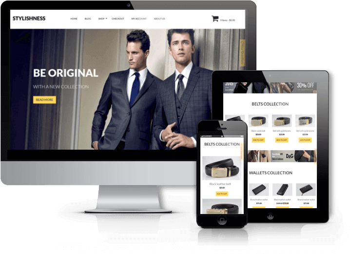 Wordpress Ecommerce Theme Stylishness - Ecommerce Template Wordpress (800x600), Png Download