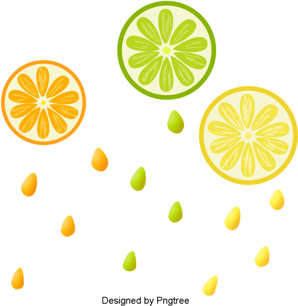 Cartoon Lovely Fruit Rain, Fruit, Rain, Cartoon Png - Cartoon (640x640), Png Download