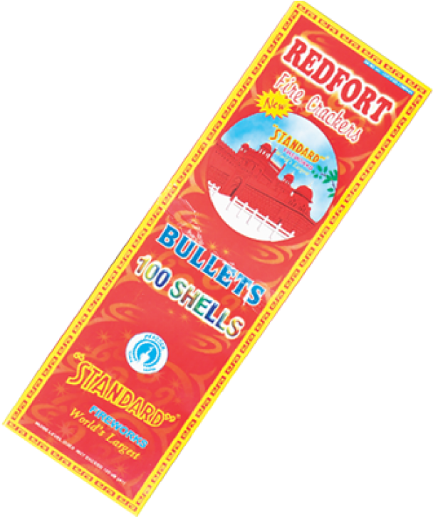 100 Wala Crackers Bullet 100 Crackers Diwali Crackers - Standard Fireworks (600x600), Png Download