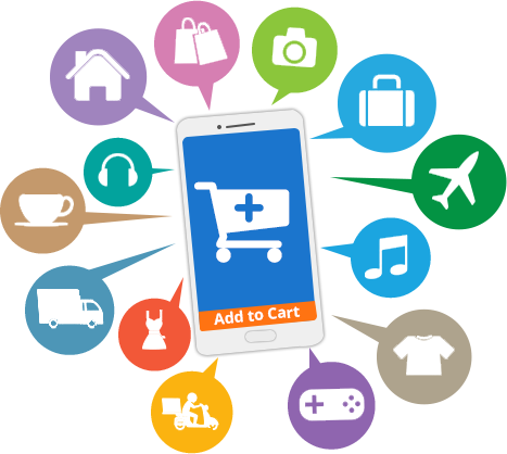 Mobile Compatible - M Commerce (467x418), Png Download