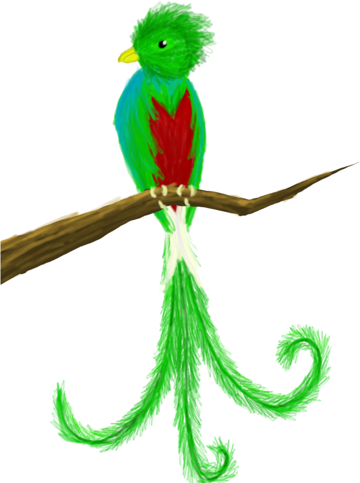 Quetzal - Quetzal Clipart Png (730x1095), Png Download