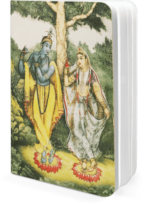 Dailyobjects Indian Mythology Radha Krishna A5 Notebook - Painting (600x700), Png Download