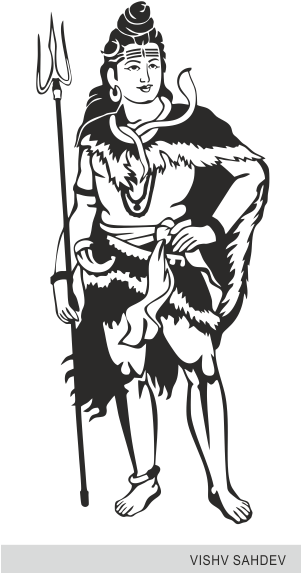 Svg Free Download Flute Clipart Janmashtami - Shankar Ji Clip Art (300x608), Png Download