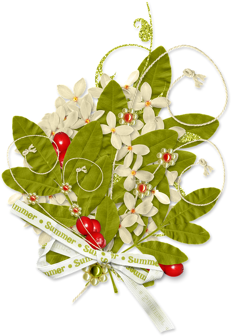 Summer, Flowers, Greens, Nature, Grass, Green, Leaves - Illustration (507x720), Png Download