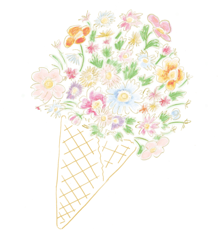 Flowers - Weckerly’s Ice Cream (1000x827), Png Download