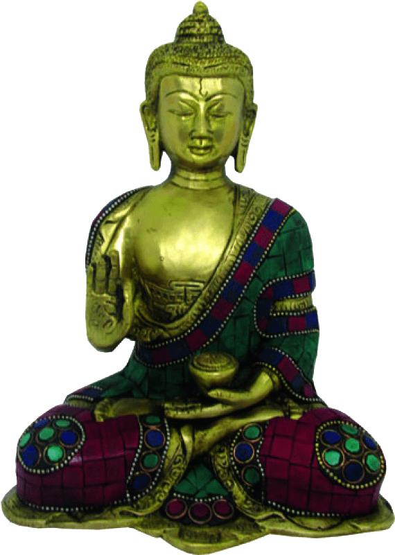 Buddhism Originated In India And Spread To China During - Statue Brass Vastu Thai Buddha (800x800), Png Download