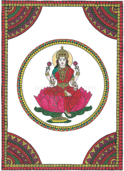 Lakshmi Mandala - Creative Arts (437x600), Png Download