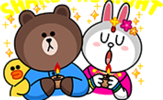 Celebrate Deepavali With Line Characters - Diwali (630x380), Png Download