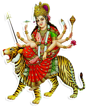 These 9 Divine Forms Of Goddess Durga Are Worshipped - Jay Ambe Maa Png (400x369), Png Download