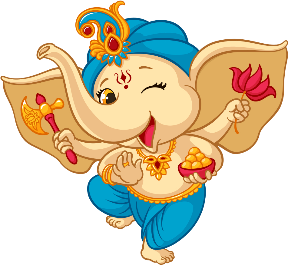 Visit - Ganesh Chaturthi Vector (1000x1000), Png Download