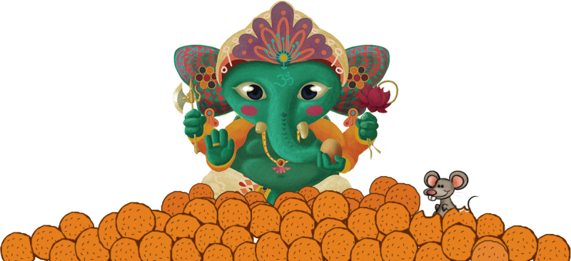 Pin Ganesh Ji Clipart - Hd Ganesh Ji Png (800x366), Png Download