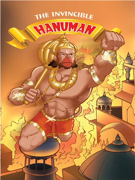 The Invincible Hanuman - Invincible Hanuman Handcover English (842x618), Png Download