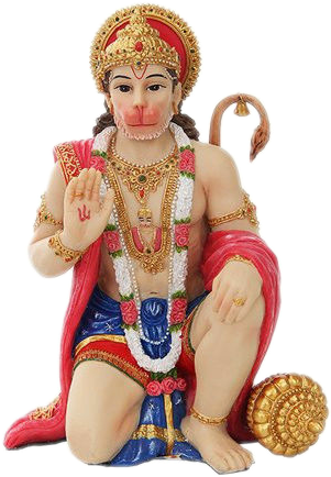 6 Inch Hanuman Mythological Indian Hindu God Statue (301x434), Png Download