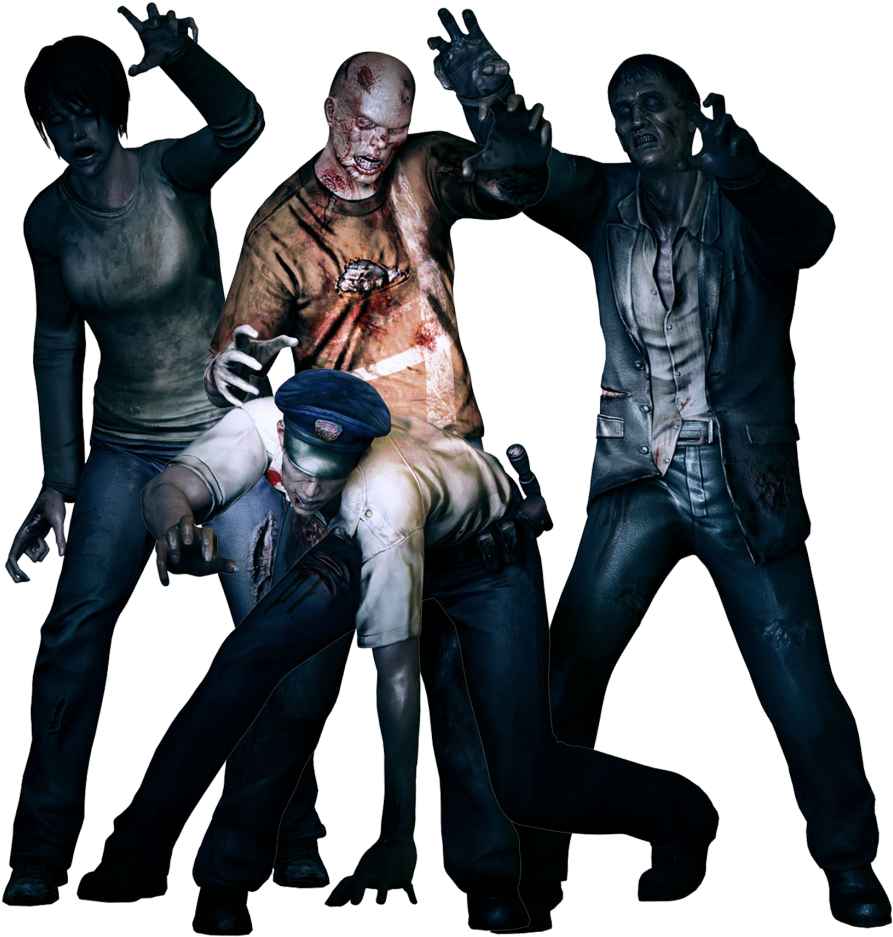 Download Zombie Png Clipart 492 - Bodymaker Biohazard Umbrella Body Bag Bk042 Black 2 (1000x985), Png Download