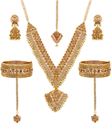Png Jewellers Prabhadevi - Wedding Jewellery Png (509x425), Png Download