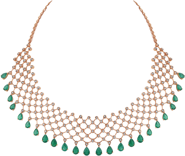 Orra Diamond Necklace - Diamond Jewellery Set Png (400x400), Png Download