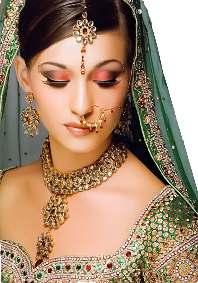 Women Jewellery - Indian Women Wedding Day (400x570), Png Download
