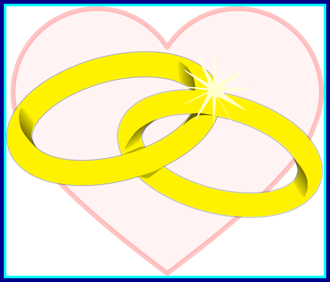 Unbelievable Wedding Rings Marriage Alliance Lo Of - Wedding Rings Clip Art (1330x1137), Png Download