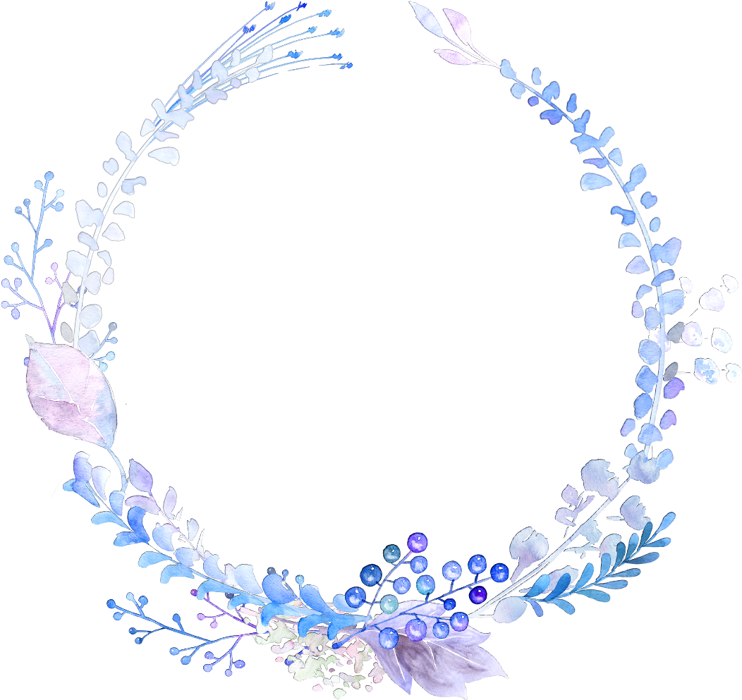 Ftestickers Watercolors Frame Wreath Flowers Floralwrea - Watercolor Painting (1069x1024), Png Download