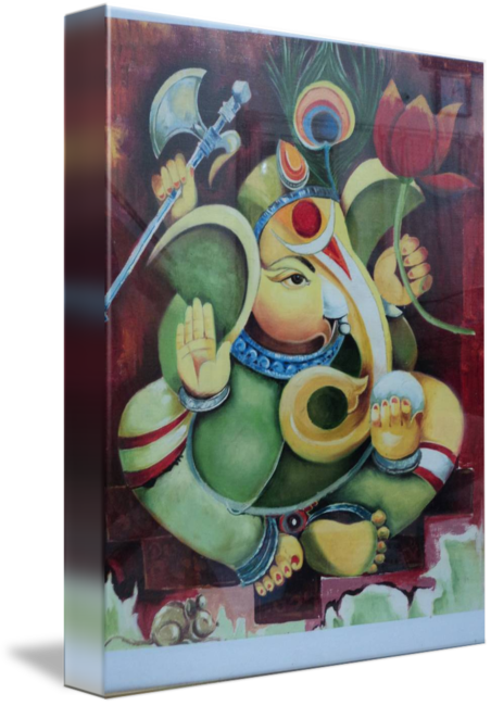 Lord By Prabhakar Wagh - Gallery-wrapped Canvas Art Print 11 X 15 Entitled Lord (452x650), Png Download