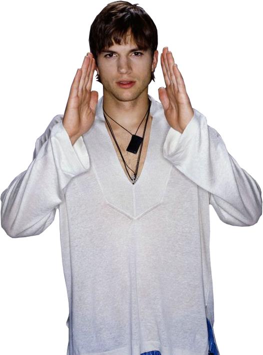 Ashton Kutcher Transparent Image - Ashton Kutcher Png (526x708), Png Download