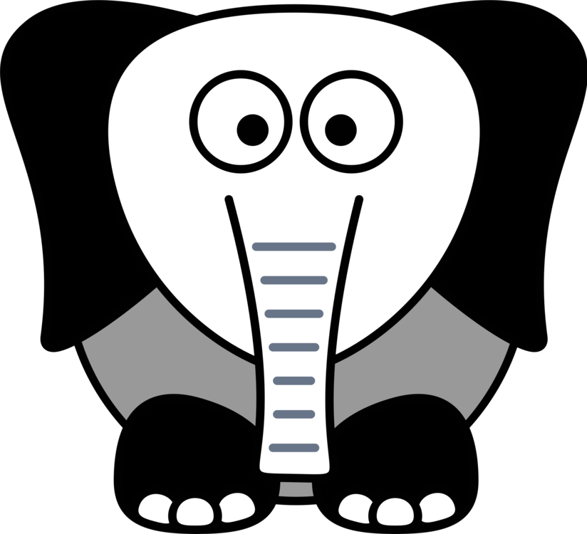 Clip Royalty Free Download Rhinoceros Elephants African - Clip Art (824x750), Png Download