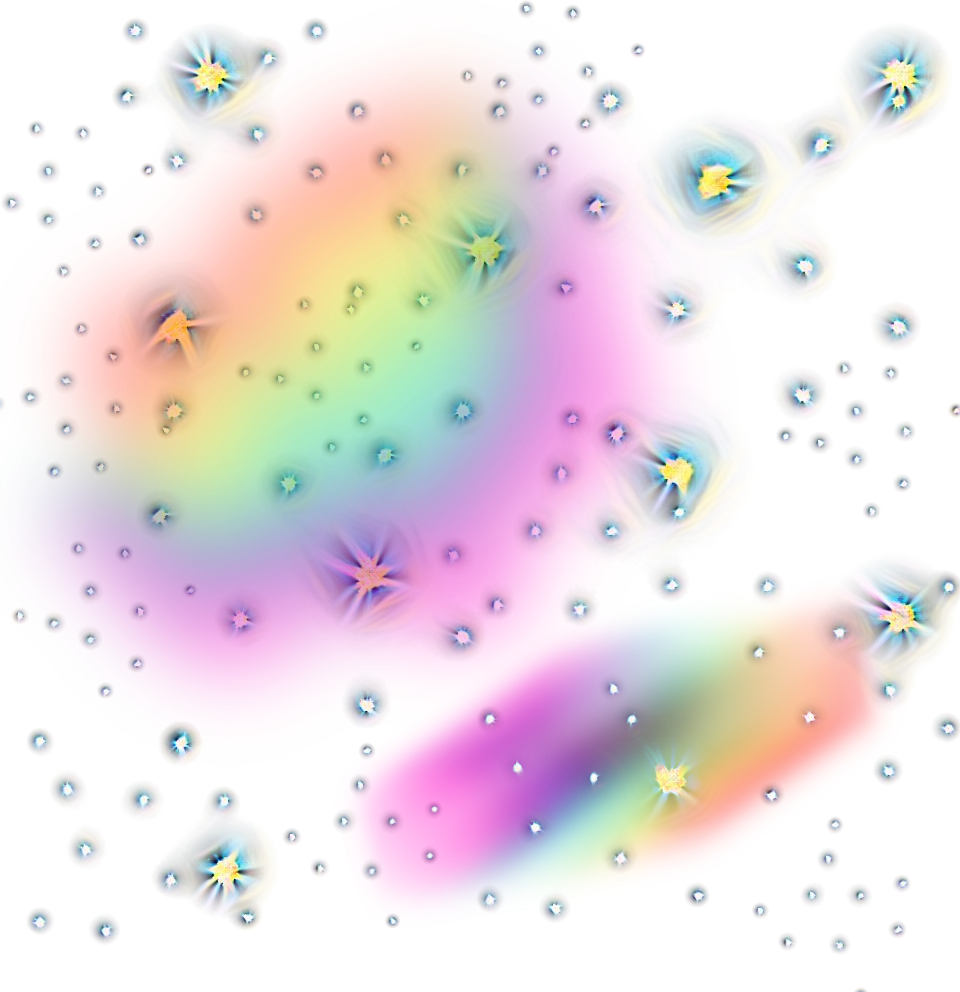 Ftestickers Picsart Stickers Sparkle Rainbow - Portable Network Graphics (960x992), Png Download
