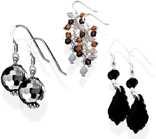 Wholesale Silver Handmade Earrings 925 Sterling Jewelry - Handmade Jewelry Png (600x495), Png Download