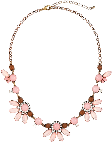 Costume Jewellery - Gem Bib Necklace (500x500), Png Download