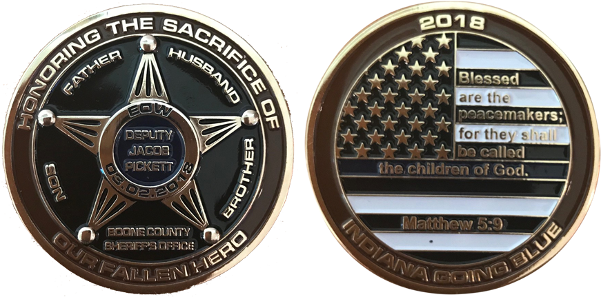 Deputy Jacob Pickett Challenge Coin - Emblem (900x455), Png Download