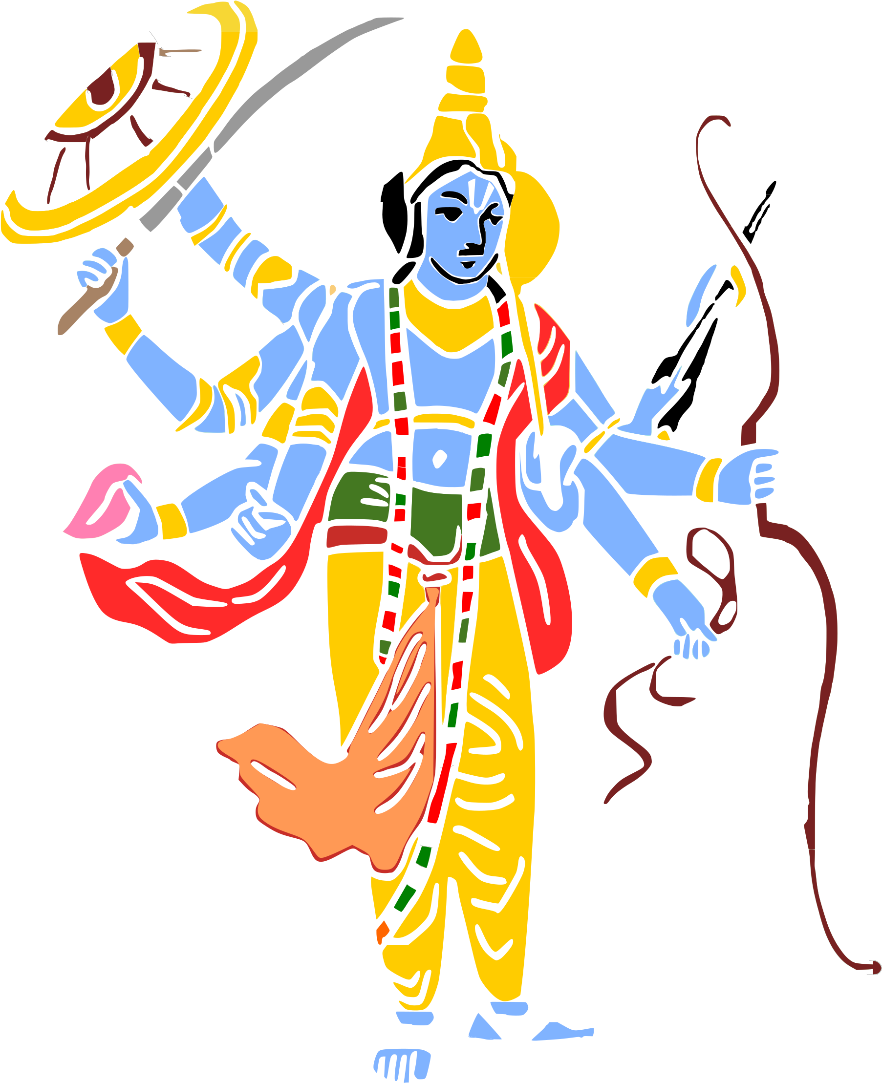 Big Image - Vishnu Clipart (1867x2400), Png Download