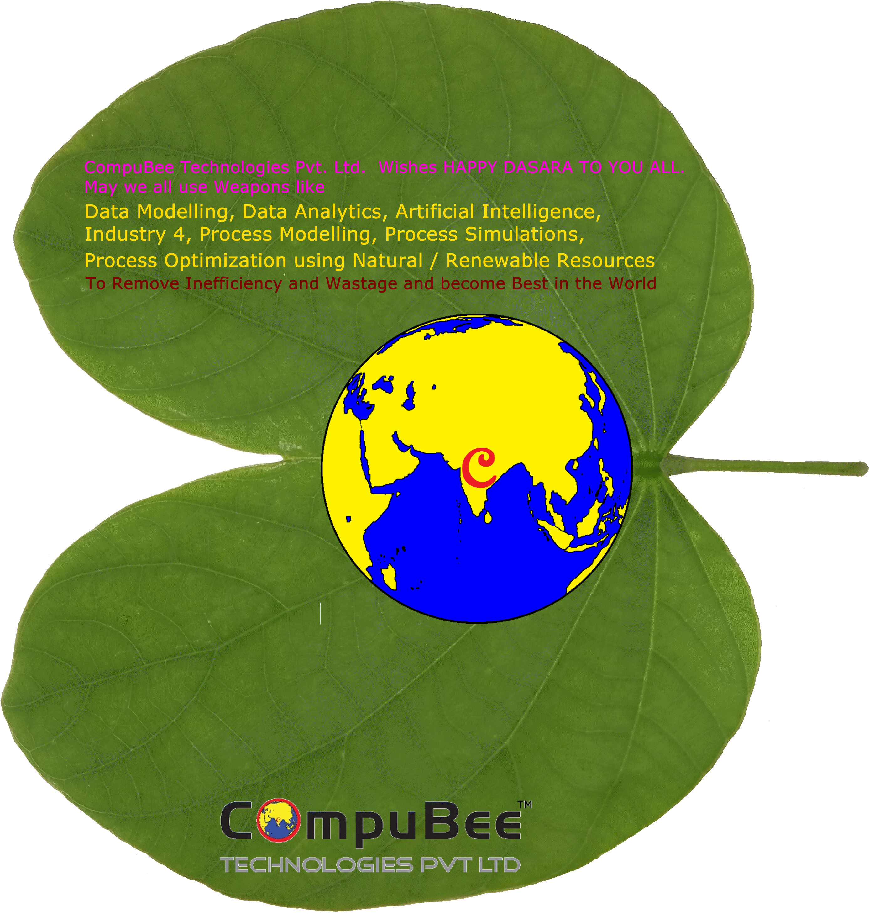 Compubee Technologies Pvt - Earth (2800x2950), Png Download