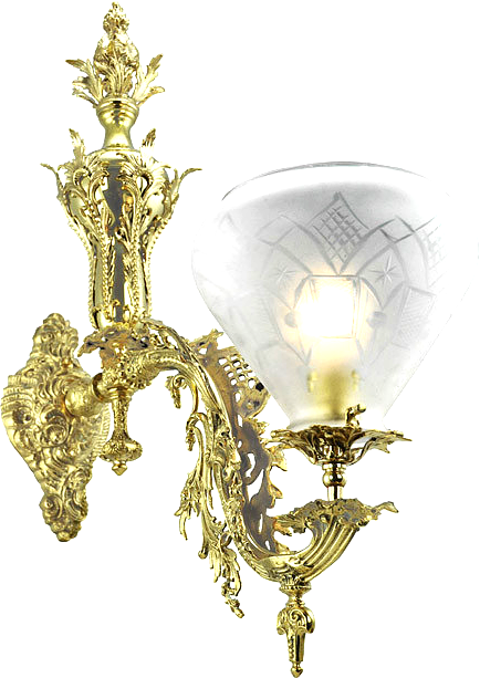 Wall Light Png Hd - Victorian Sconces (434x613), Png Download