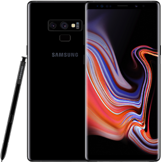 Galaxynote9 Midnightblack - Galaxy Note 9 Leather Wallet Cover (340x380), Png Download