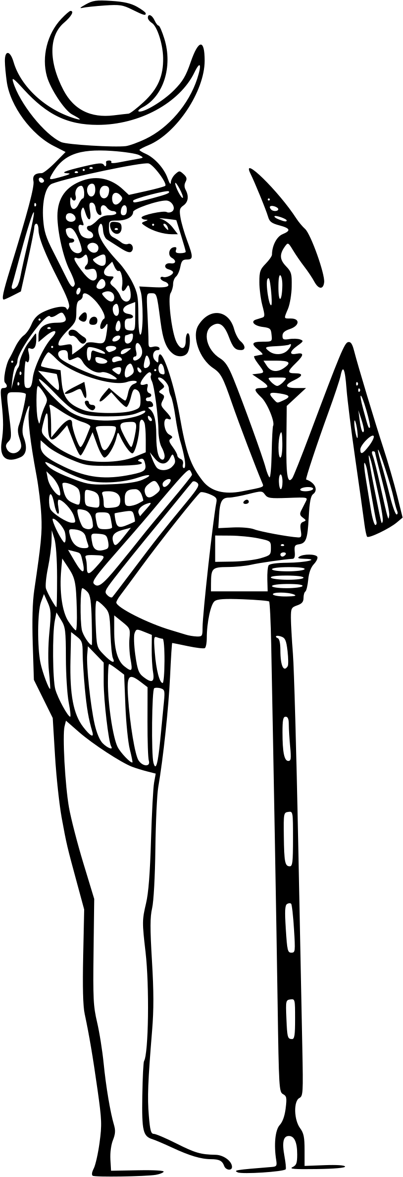 Gods Clipart Amen - Egyptian God, Amen (820x2400), Png Download