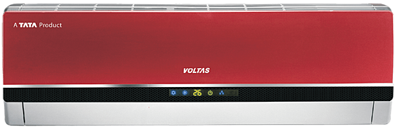 Voltas Split Ac 123 Pzy-r 1 Ton 3 Star - Voltas Ac (600x218), Png Download