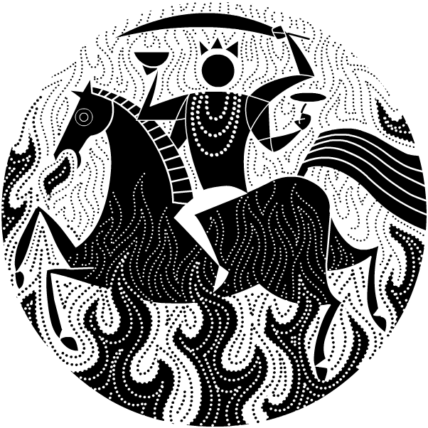 Stories At Techdirt Kalki - Stickalz Llc Dashavatara Sticker Vinyl Wall Art (640x640), Png Download