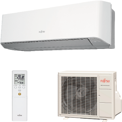 Indoor Unit, Remote Controller, Outdoor Unit - Air Conditioner (674x450), Png Download