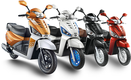 Gusto - Mahindra Two Wheelers Gusto (460x418), Png Download