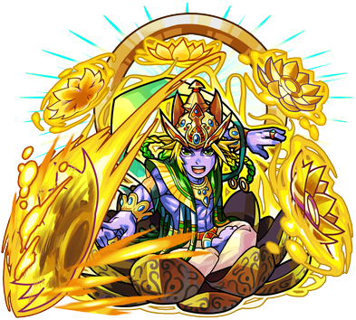 Vishnu The Preserver - 毗 濕 奴 怪物 彈 珠 (400x356), Png Download