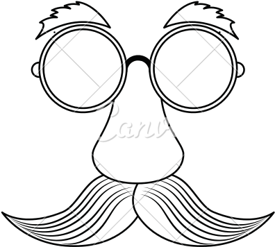 Jpg Black And White Stock Man With Glasses At Getdrawings - Old Man Glasses Vector (550x550), Png Download