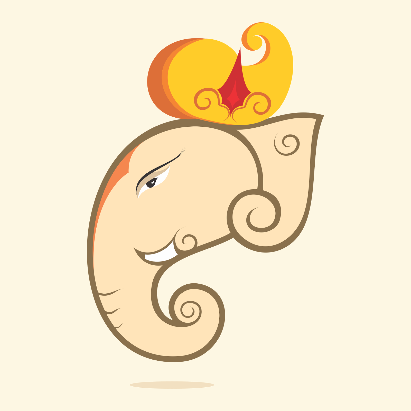 Ganesha Chaturthi Is The Hindu Festival Celebrated - Illustration (1600x1600), Png Download