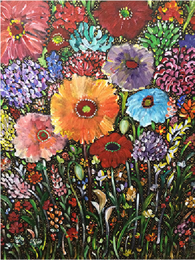 Tuscan Landscape Number One Acrylic 8 X - Poppy (706x526), Png Download