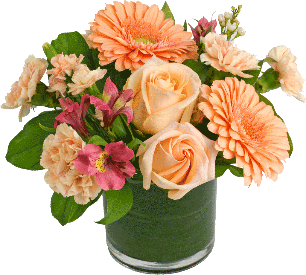Just Peachy Bouquet - Flower Bouquet (1024x1024), Png Download