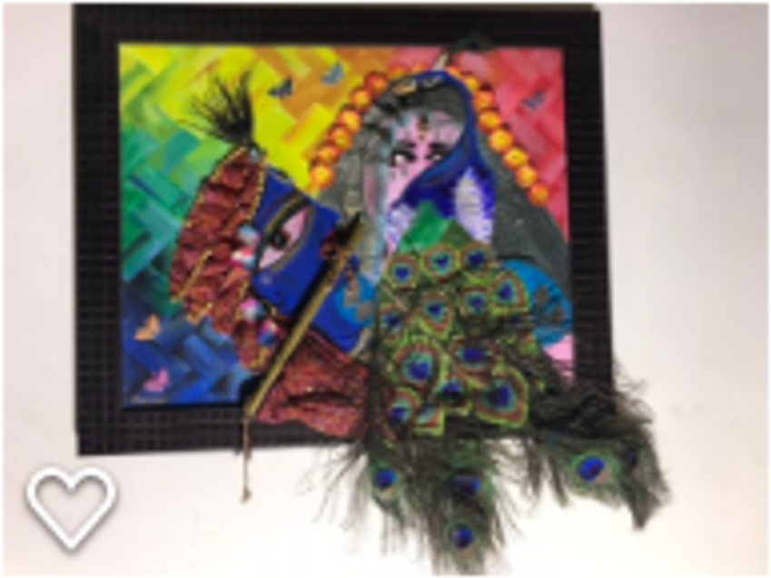 Radha Krishna Paintings (900x900), Png Download