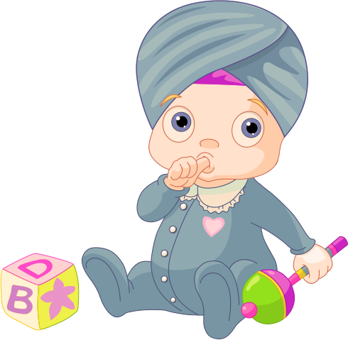 List Of Rare Sikh Baby Names Starting With C - Baby Picture Illustration Free (490x479), Png Download