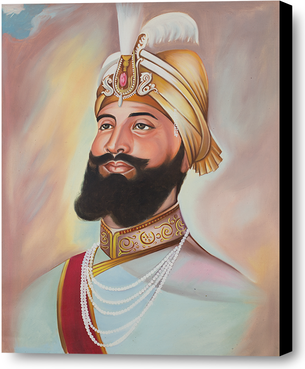 Guru Gobind Singh Ji Art - Guru Gobind Singh Ji (621x750), Png Download