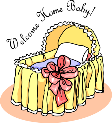 Welcome Home Bassinet - Welcome To Home Baby (364x400), Png Download